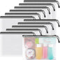 Umriox Small Zipper Pouch, 9.5x7.1 in (Black, 12 Packs), Zipper Bags with Zipper for Office Supplies Travel Accessories