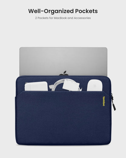 tomtoc Slim Laptop Sleeve for 14-inch MacBook Pro M5/M4/M3/M2/M1 Pro/Max 2026-2021, Water-Resistant Protective Case for 13.8 Inch Surface Laptop AI PC, Accessory Bag