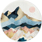 ITNRSIIET Round Mouse Pad with Stitched Edge Premium-Textured Waterproof Non-Slip Rubber Base Desktop Protection Mat Diameter 8.7 inches, Sunrise