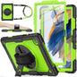 SEYMAC stock Case for Samsung Galaxy Tab A11+ Plus/A9+ Plus 11'', Full-Body Drop Protection Case with Screen Protector Pencil Holder [360° Rotating Hand Strap] &Stand, Purple+Colorful