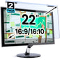 VINTEZ Blue Light Screen Protector for 14 Inch Computer Monitor and Laptop – Anti-UV Blue Light Blocking Film for Desktop PC, Eye Protection Filter, 12.6" x 8.1", 2 Pack