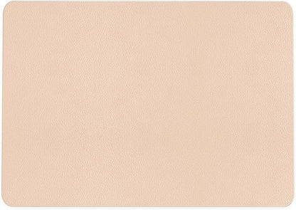 Nekmit Leather Desk Blotter Pad 17 x 12 Inches, Flat, Non-Slip, Waterproof, Apricot