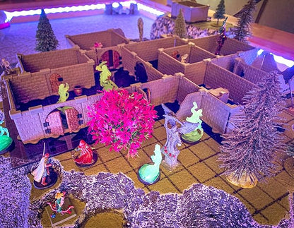 Rogue Dungeon Set - Mini Dungeon Castle Cavern DND Terrain for Tabletop RPGs, Dungeons & Dragons, Pathfinder, War Gaming, and More! by DCD (100+pcs, 3.5sqft, 16rooms)