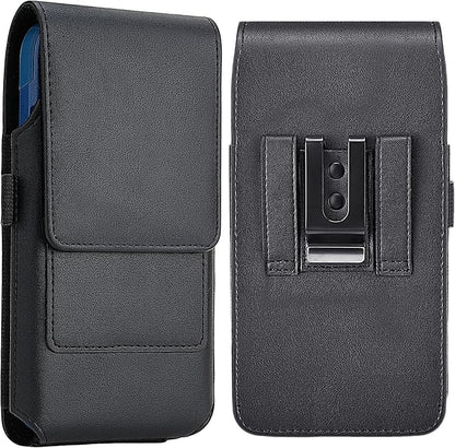 Mopaclle Cell Phone Holster with Belt Clip and Loop,Phone Belt Holder Compatible iPhone 17 Pro Max/Air,iPhone 16 Pro Max, 15, 14 Pro Max, Galaxy S25 Plus, S24 Plus, S23 Plus – Fits with Case On