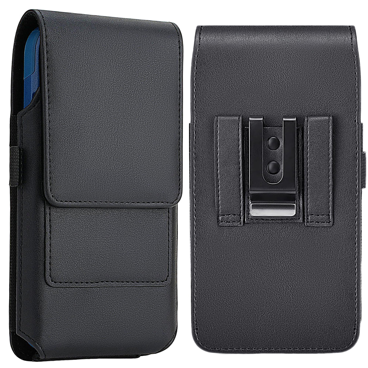 Mopaclle Vertical Nylon Phone Holster with Belt Clip for Galaxy S25/S24/S23/S22 Ultra, Note 20 Ultra, A56, F36 Series – Rugged Cell Phone Belt Holder Fits with Case On, for Men Women Outdoor Work