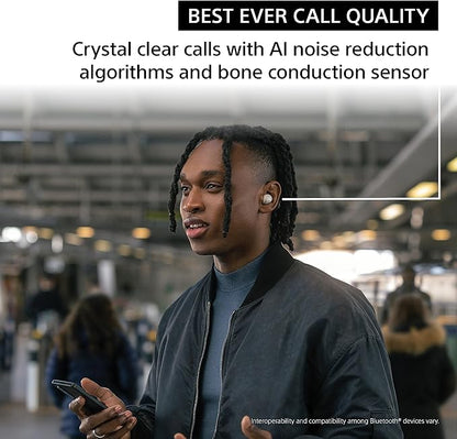 Sony WF-1000XM5 The Best Truly Wireless Bluetooth Noise Canceling Earbuds & in-Ear Headphones with Alexa Built-in, Silver