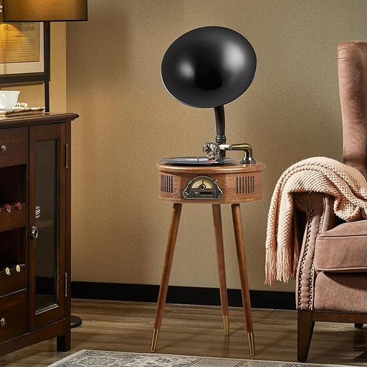 Italian Style Gramophone Vinyl Record Player with Control