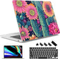 May Chen for MacBook Air 13.6 Inch Case 2025/2024/2023/2022 Release (Model A2681 A3113 A3240, M2 M3 M4 Chip) – Hard Shell Laptop Cover with Keyboard Cover & Screen Protector，Sunflowers Cactus