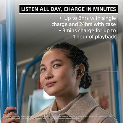 Sony WF-1000XM5 The Best Truly Wireless Noise Cancelling Earbuds Headphones, Bluetooth WF XM5 Earbuds with Alexa Built-in, Smoky Pink