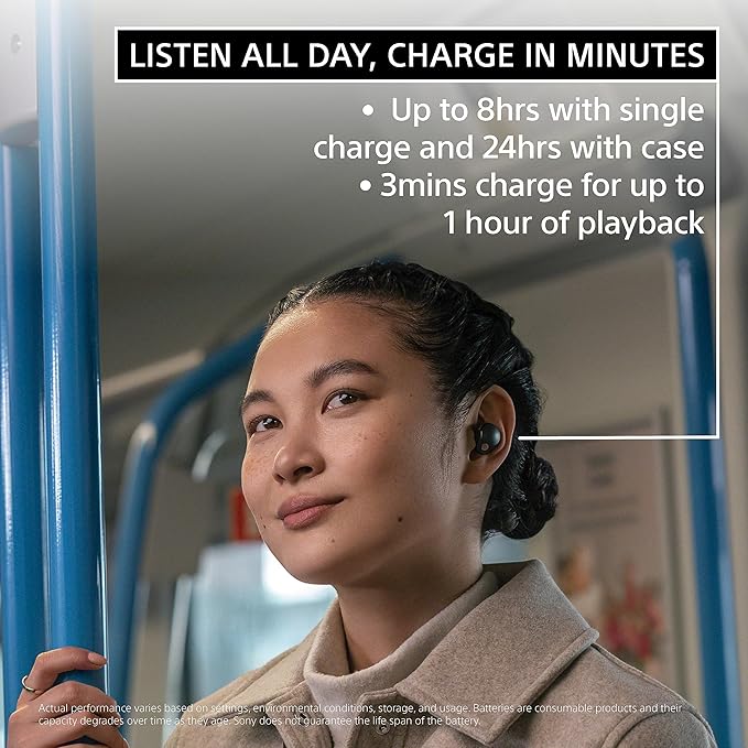 Sony WF-1000XM5 The Best Truly Wireless Bluetooth Noise Canceling Earbuds & in-Ear Headphones with Alexa Built-in, Silver