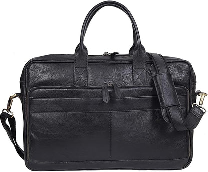 VC VINTAGE COUTURE Leather briefcase bag for men Leather Laptop Bags For Men and Women Travel Messenger Bag