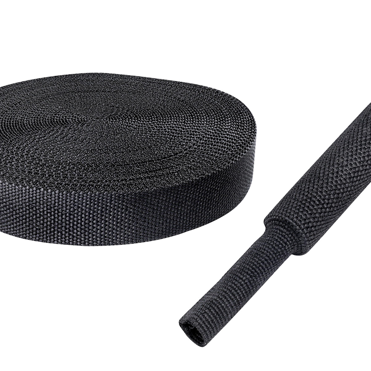 BuyUneed 2:1 Ratio Heat Shrinkable Braided Wiring Sleeving 3/4" ID-46ft