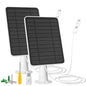 Solar Panel Charger Compatible with Reolink Argus 2E/Eco Ultra/Go PT Plus/Go Plus/Argus 3 Pro/Argus PT, 5W Solar Panels for Reolink Battery Camera, IP65 Waterproof 10ft Cable Secure Wall Mount, 2 Pack