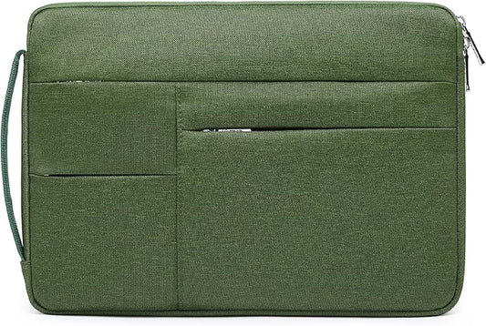 HYZUO 17-17.3 Inch Laptop Sleeve Bag Briefcase for 17" 17.3" HP/Dell/ASUS/Acer/LG/MSI Gaming Laptop/Razer Blade 17/18, Men Women NoteBook Protective Case Bag, Grass Green
