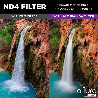 Altura Photo 52mm Lens Filter Kit - Multi-Coated UV Protector, CPL Polarizing and ND Neutral Density Filters + Case for Camera Accessories & Lenses