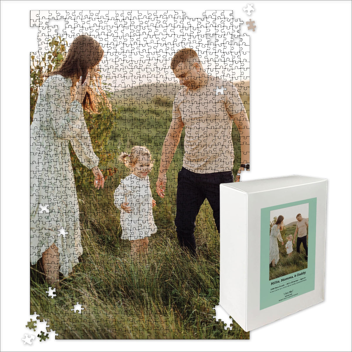 Photo Puzzle, Pet, Wedding, Family Reunion Puzzle | 500 Piece, Custom Jigsaw Puzzle for Adults (Horizontal/Landscape) | 20" x 16" | I See Me!