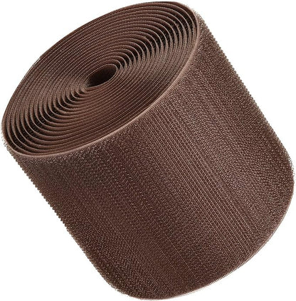 WILLBOND 2 Pack 10 ft x 3 Inch Cable Floor Strip Cable Cover Cords Carpet Protector Management Hook and Loop Tape for Wires on Floor Cords and Prevent a Trip Hazard (Brown)