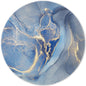 ITNRSIIET Round Mouse Pad with Stitched Edge Premium-Textured Waterproof Non-Slip Rubber Base Desktop Protection Mat Diameter 8.7 inches, Rose Gold Marbling
