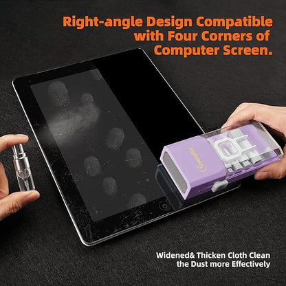 Laptop Screen Keyboard Cleaner Kit, All in 1 Electronic Cleaning Tool for MacBook iPad iPhone Pro Cell Phone, Brush Tool for Tablet, Computer, PC Monitor,TV Camera Lens with Patent, Purple