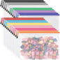 Umriox 24 Pack A4 Mesh Zipper Pouch Bags, Document File Organizer Storage