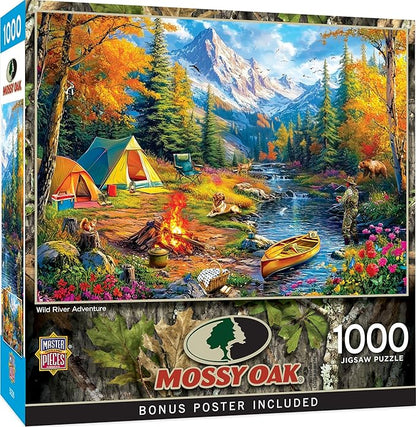 MasterPieces 1000 Piece Jigsaw Puzzle for Adults - Mossy Oak - Wild River Adventure - 19.25"x26.75"