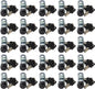 Admiral Locks Tubular Cam Lock, Keyed Alike Removable Key RV Compartment Storage Lock Cabinet Locks (Black Pack of. 25, 5/8" 90°)