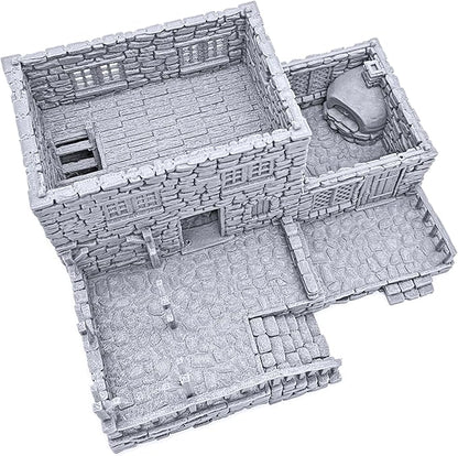 Stonestreet Baker by Printable Scenery, 3D Printed Tabletop RPG Scenery and Wargame Terrain 28mm Miniatures