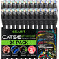 GEARit 24-Pack, Cat5e Ethernet Patch Cable 5 Feet - Snagless RJ45 Computer LAN Network Cord, Blue