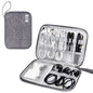 SELLYFELLY Travel Electronics Organizer Portable Cable Organizer Bag for Storage Electronic Accessories Case for Cord,Phone,Charger,Flash Drive (Gray)