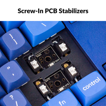 Keychron Q3 QMK/VIA Wired Custom Mechanical Keyboard, Full Aluminum TKL Layout, Programmable Macro with Hot-swappable Gateron G Pro Brown Switch, Compatible with Mac Windows Linux (Blue)