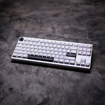 KEEBMONKEY WOBKEY Crush 80 Reboot CNC Aluminum 5-Second Quick-Release Triple-Mode Connectivity Mechanical Keyboard with Superior Acoustics (Pro Silver)