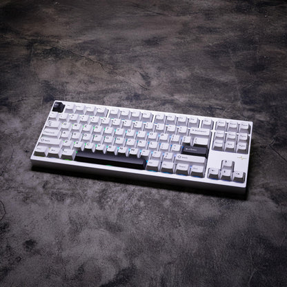 KEEBMONKEY WOBKEY Crush 80 Reboot CNC Aluminum 5-Second Quick-Release Triple-Mode Connectivity Mechanical Keyboard with Superior Acoustics (Pro Silver)