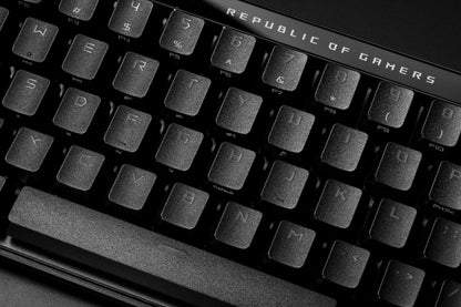 ASUS ROG Falchion Ace HFX Hall Effect Gaming Keyboard – 65% TKL, Dual USB-C, Magnetic Switches, Rapid Trigger, Speed Tap, 8000 Hz Polling, Touch Panel, Portable, Protective Cover, PBT Keycaps - Black