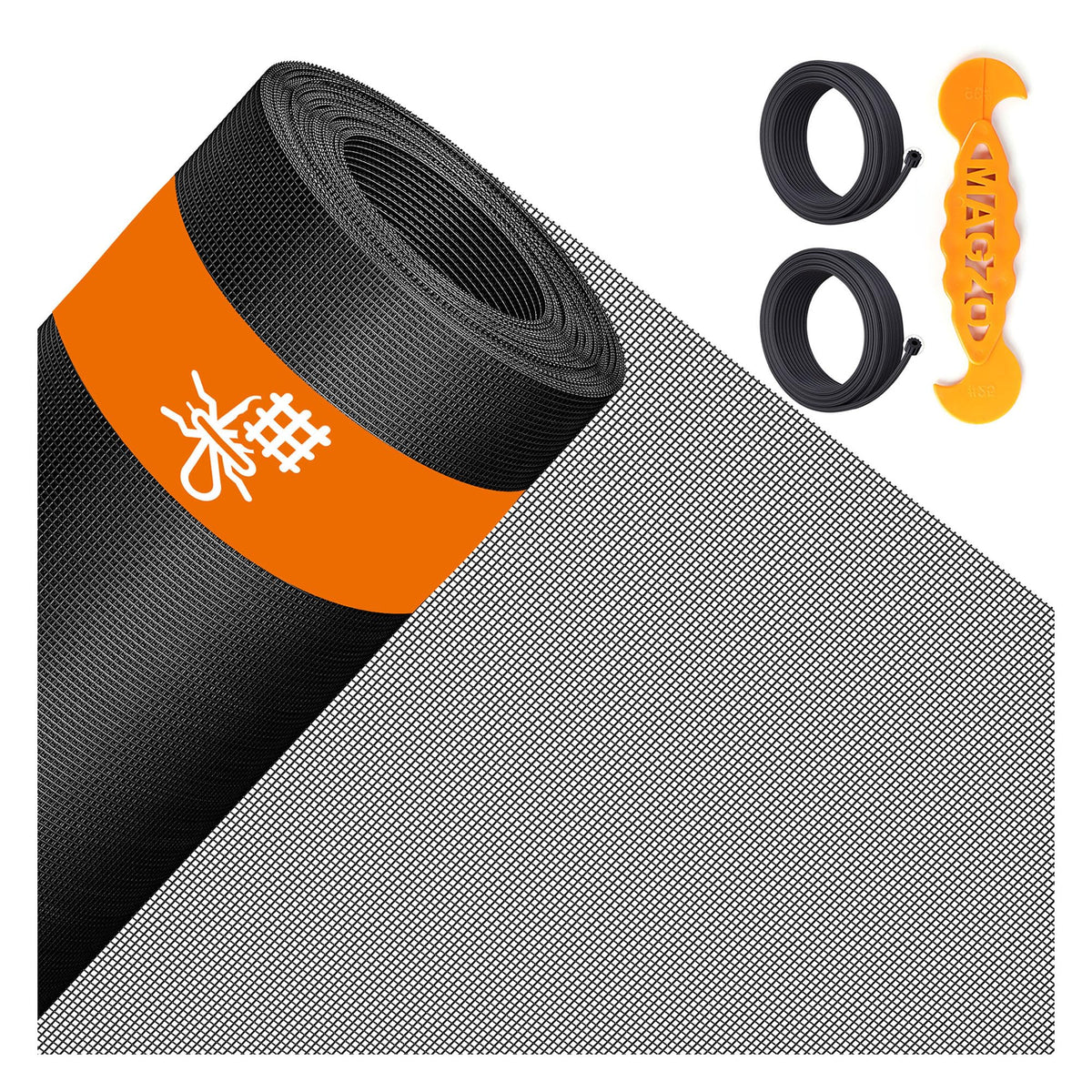 2PACK MAGZO Window&Door Screen Replacement Kit, 48''W x 99''L, Gray