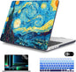 Mektron Case for MacBook Pro 16" M4 A3403 A3186 M3 A2991 M2 A2780 M1 A2485 (2021/2023/2024) Pro/Max with Touch ID, Hard Shell Plastic Laptop Cover Keyboard Cover Screen Protector, Abstract Starry Sky