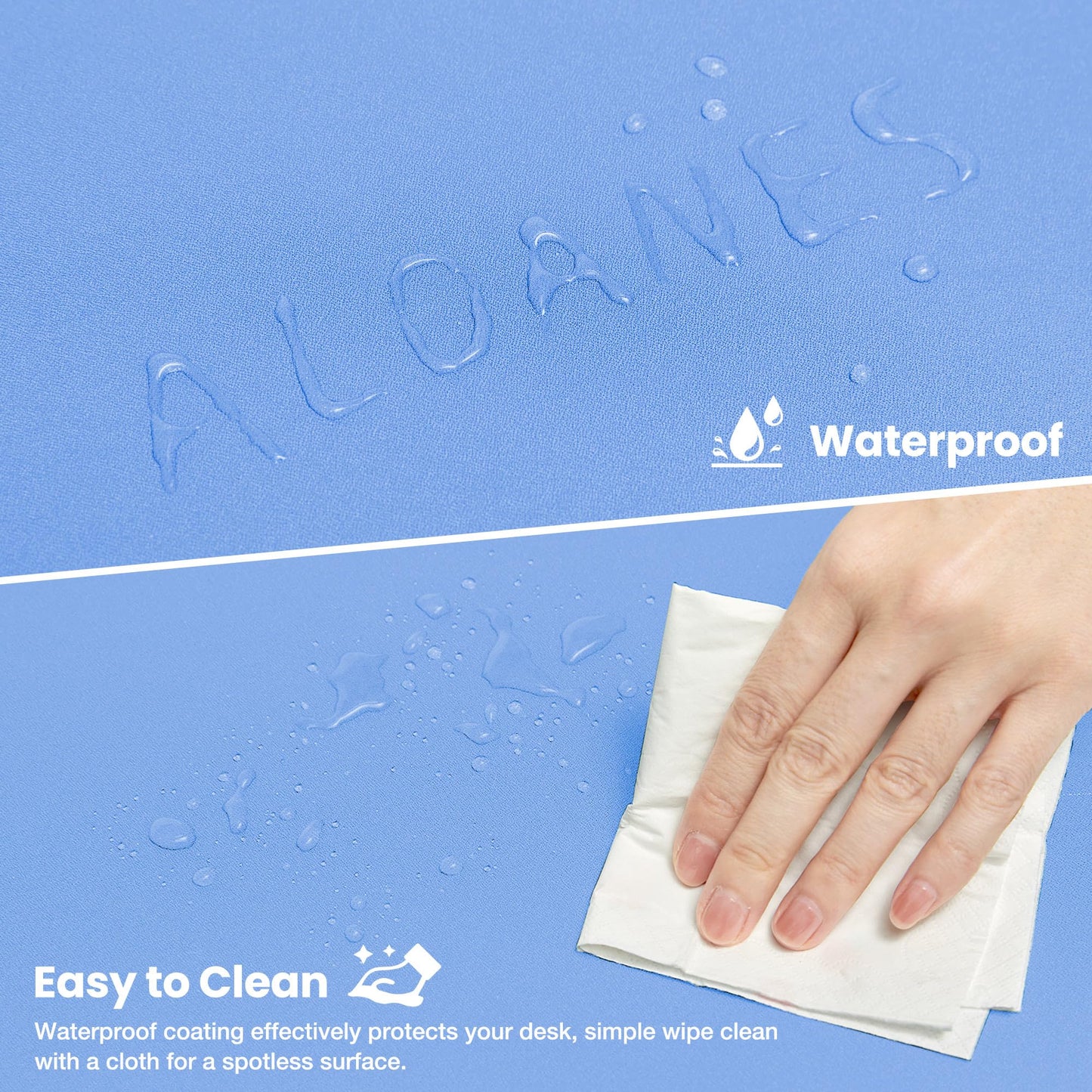 ALOANES Non-Slip Extended Mouse Pad Office&Home Desk Mat Stitched Edge