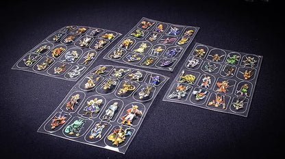 Arcknight Flat Plastic Miniatures: Cyberpunks; 56 Unique Sci-Fi-Themed Minis for Starfinder; Affordable, Skinny Figurines for SF, Shadowrun, and Other Tabletop RPG Games