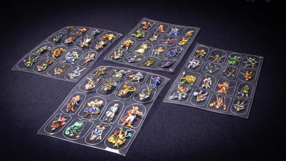 Arcknight Flat Plastic Miniatures: Demon Blood; 62 Unique Infernal-Themed Minis for DND 5e and Pathfinder; Affordable, Skinny Figurines for Dungeons and Dragons and Other Tabletop RPG Games