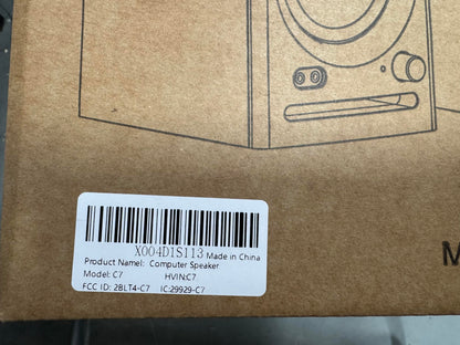 Ortizan C7 Powered Studio Monitors Pair with Bluetooth 5.3, Black