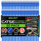 GearIT 50-Pack, Cat5e Ethernet Patch Cable 1.5 Feet - Snagless RJ45 Computer LAN Network Cord, Blue - Compatible with 48 Port Switch POE Rackmount 48port Gigabit