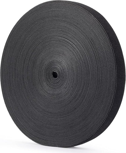Reusable Wire Management Roll Nylon Fastening Cable Ties Straps Xnakko 3/4 inch double-sided hook and loop tape (Black, 25 yards)