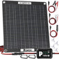 POWOXI 30W Solar Battery Charger: 12V Solar Car Battery Trickle Maintainer - with MPPT Controller Parameter Adjustable - for RV Boat Marine Motorcycle Trailer Truck Tractor - Solar Panel Kit