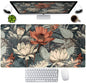 Green Cute Anime Desk Mat Kawaii Cartoon Ducks Gaming Mouse Pad XXL Large Anime Girl Gamer Mousepad Women Office Decor Desk Pad Aesthetic Lotus Leaf Laptop Keyboard Pad Computer Mat 31.5x15.75 in