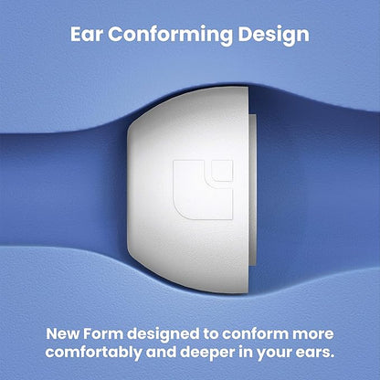 Foam Masters Ultra-Premium Memory Foam Ear Tips for AirPods Pro 1st & 2nd Gen | 3 Pairs | Black Magic Ver 6.0 | Secure | Comfort | Better Noise Cancel | Replacement Buds – White, Small
