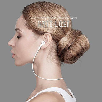 Ultra Strong Magnetic Airpod Pro Strap Anti-Lost Cord Sports Lanyard Compatible with Airpods 3rd 2nd Generation Pro 3 2 1 (White)