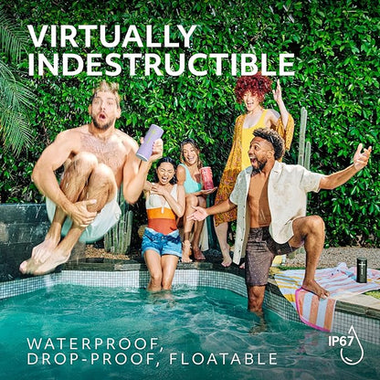 Ultimate Ears Boom 4 Portable Waterproof Bluetooth Speaker with 360-Degree Immersive Sound, Outdoor Floating Speaker, 15-Hour Battery, 147ft Range - Red