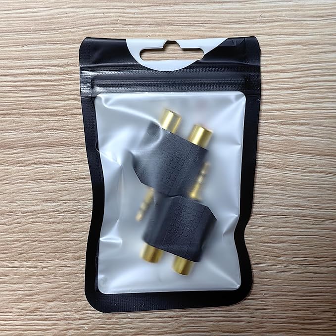 ANDTOBO 3.5 mm TRS to Dual RCA F (2-Pack), 3.5mm Stereo Male to Dual RCA Female Audio Breakout Adapter