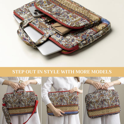 Maison d' Hermine Laptop Bag with Front Pocket Upto 15.5 inch Laptop Tablet