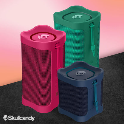 Lifeworks Skullcandy Terrain XL Wireless Bluetooth Speaker - IPX7 Waterproof Portable Speaker, 18 Hour Battery, Nylon Wrist Wrap, True Wireless Stereo (Green)