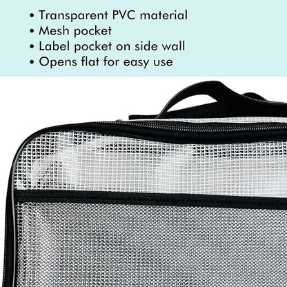 4PC Large Mesh Storage Bag for Board Games, Puzzles, Toys, Supplies, Zippered Bags for Organization Compatible with Legos and Doll Storage (4pc Mesh Bags)